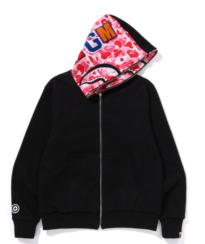 トップス BAPE ABC CAMO REVERSIBLE SHARK HOODIE ABC CAMO REVERSIBLE SHARK FULL ZIP HOODIE 2024年12月21日(土