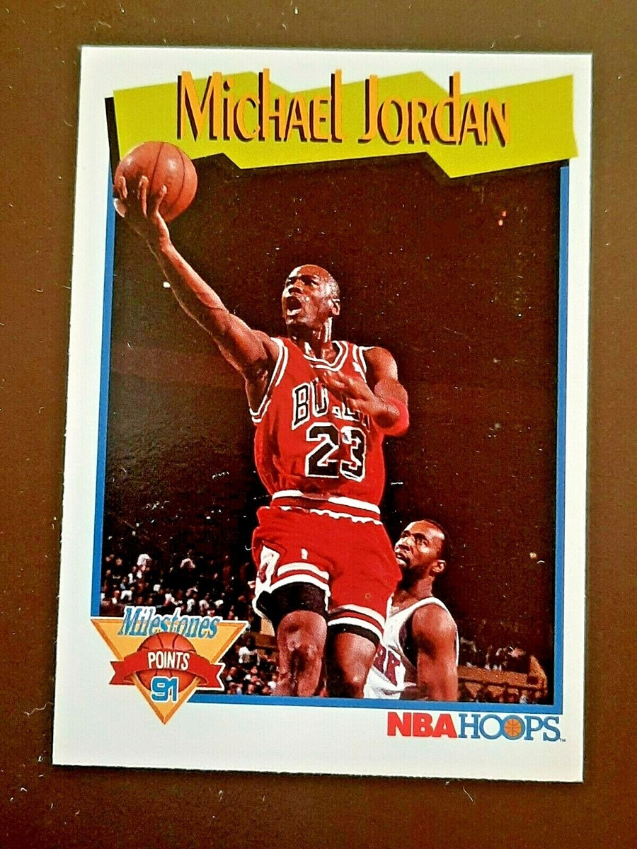MICHAEL JORDAN 1991 NBA HOOPS MILESTONES 🏀 BASKETBALL CARD