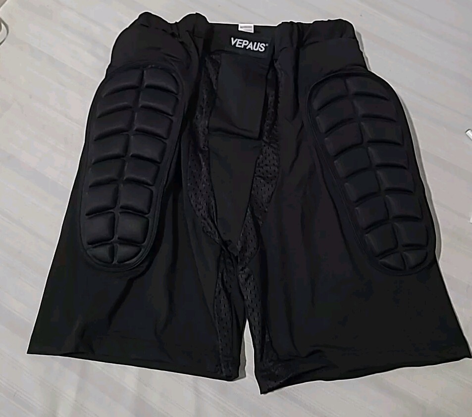 HIP PADDED SHORTS BLACK SKIING SKATING SKATEBOARD SNOWBOARDING  PROTECTION 2XL