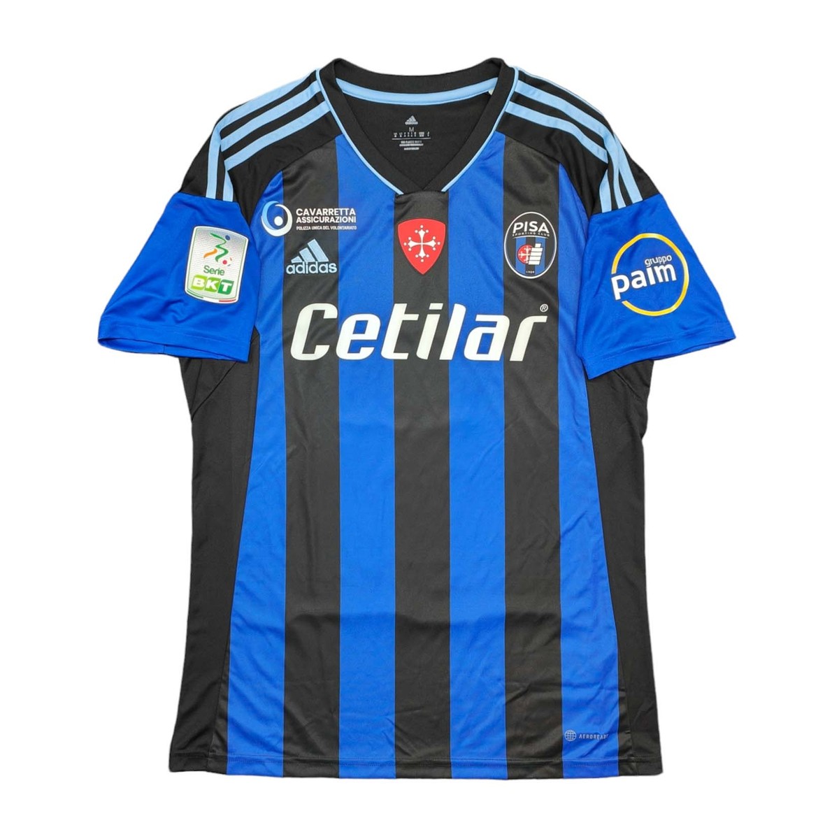 MAGLIA sc pisa calcio adidas gliozzi 2022-23 INDOSSATA MATCHWORN