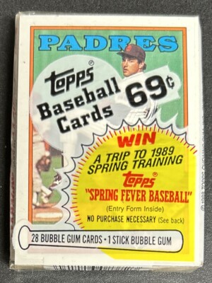 1988 Topps Cello Pack Lance McCullers Padres (Top) Dave Meads Rookie Astros Back