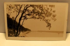 Postcard RPPC of lakeshore and beach UDB  B12