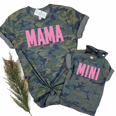 VINTAGE CAMO MAMA AND MINI - SET OF 2 
