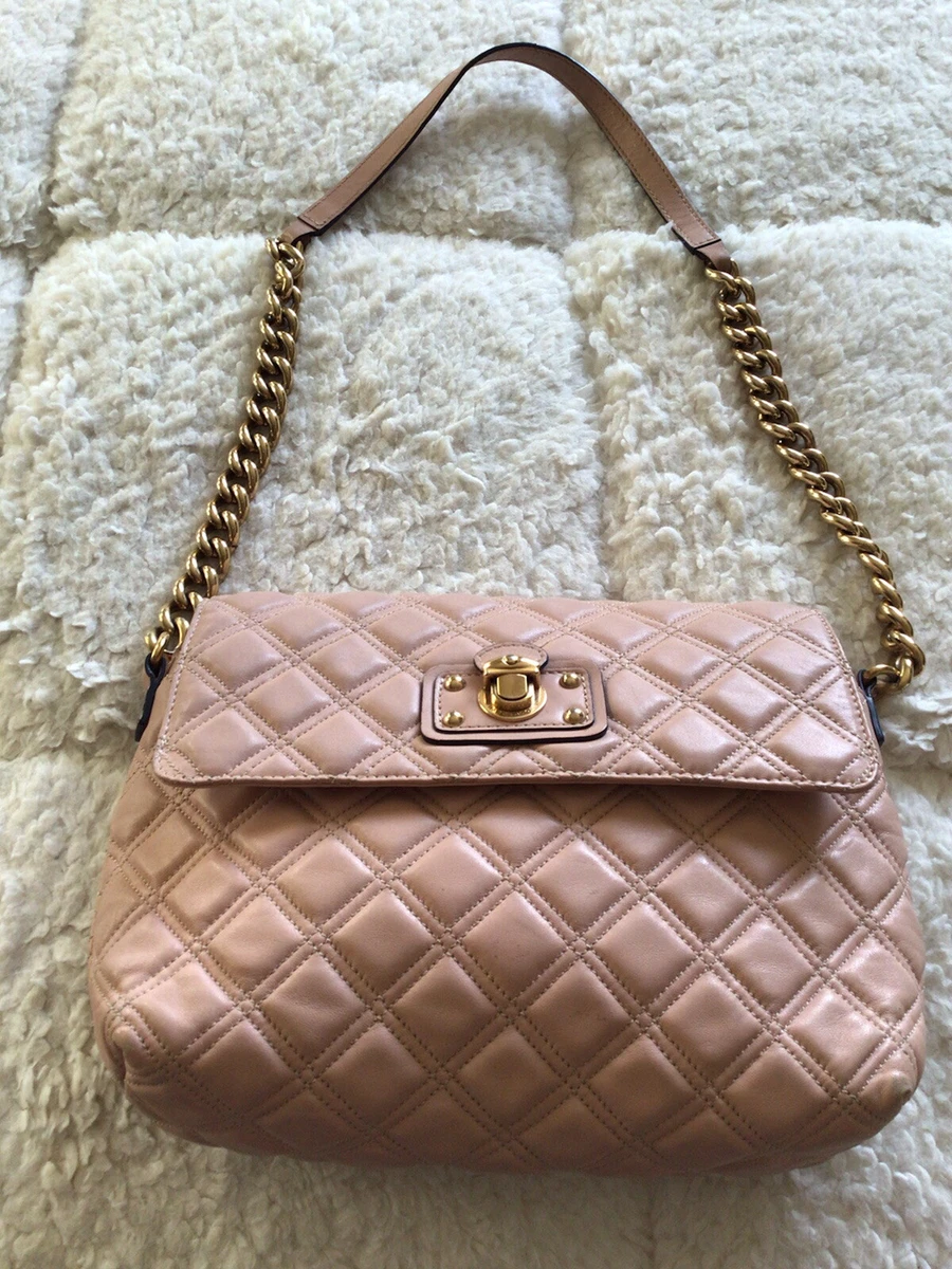 Snapshot of Marc Jacobs - Grey and pink leather bag with zippers and  shoulder strap for women