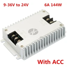 Upgraded 9-36V to 24V 6A 144W marine vehicle auto-boost power module With ACC