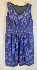 Wayward Fancies Dress Blue Floral sz XL 1x Sleeveless Maxi Sundress Garden Party