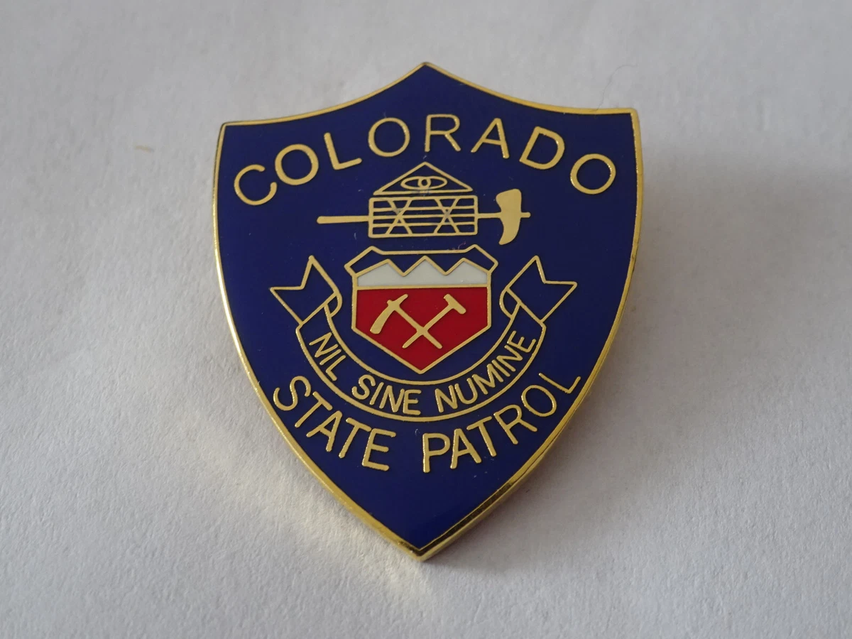 US Pin Badge Abzeichen Crest Sheriff Police Tropper: Colorado State Patrol