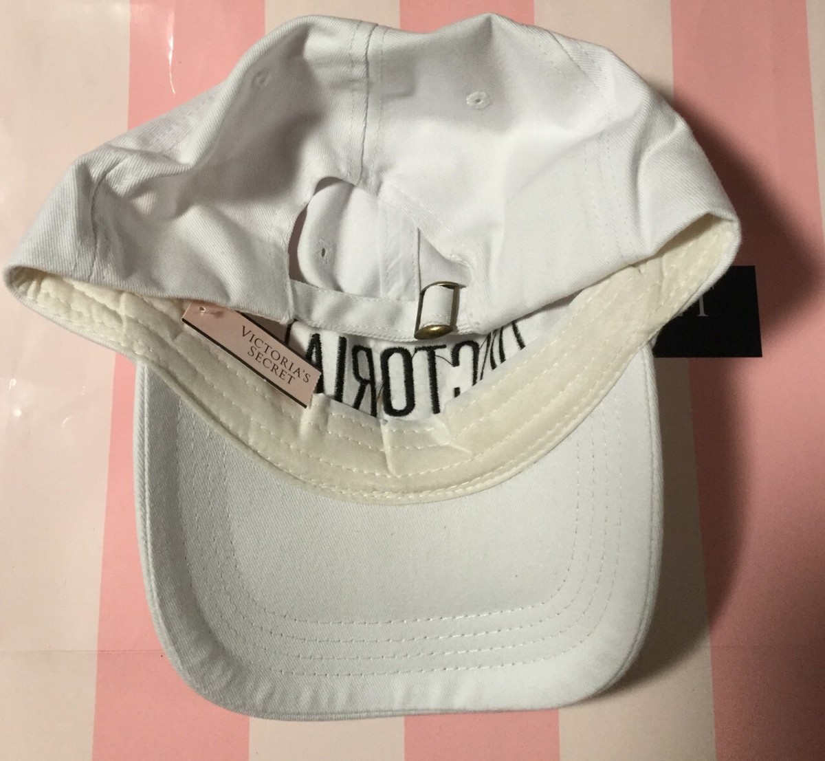 ☆Victoria's Secret☆ VSロゴ ベースボール キャップ New VICTORIA'S SECRET VSX Sport Embroidered White Logo