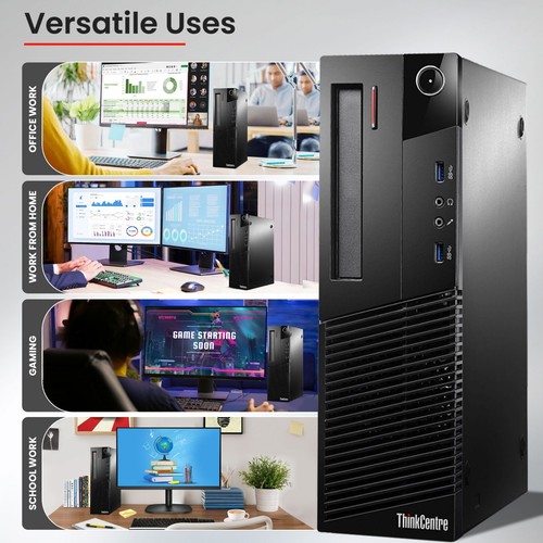 Gaming M82 Lenovo PC Intel i5 16GB 512GB SSD NVIDIA GT 1030 RGB KB&M WiFi Win 10 - Picture 5 of 9