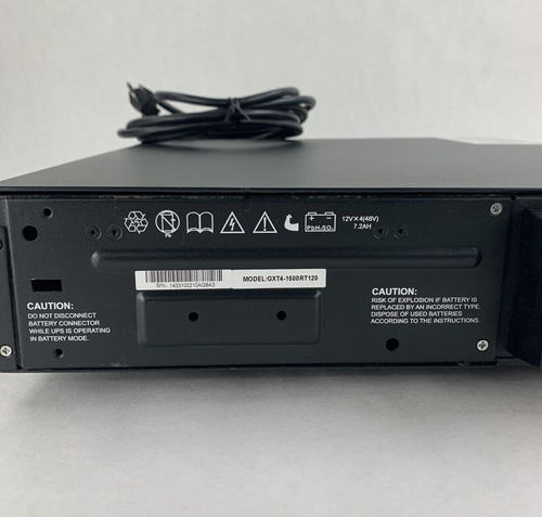 Emerson Vertiv Liebert GXT4-1500RT120 Network Power UPS System No Batteries - Picture 7 of 14