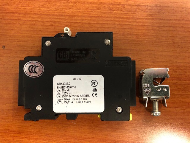 CBI QY-1 (13) DIN RAIL MOUNT DC CIRCUIT BREAKER 1 POLE 20A 80V - Foto 6