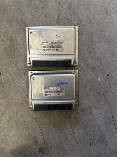 BMW E38 7 series 750i 750iL W12 M73 ENGINE ECU SET OF TWO DME CONTROL ...