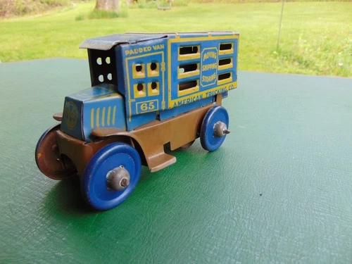Vintage MARX American Trucking Co. 65 Moving Shipping Storing Padded Van