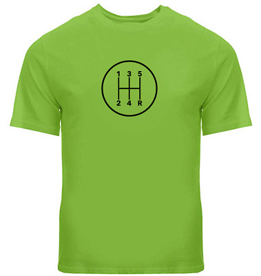 Stick Shift 5 Speed Manual Transmission Gears T-shirt Cars Shirts Gear shift