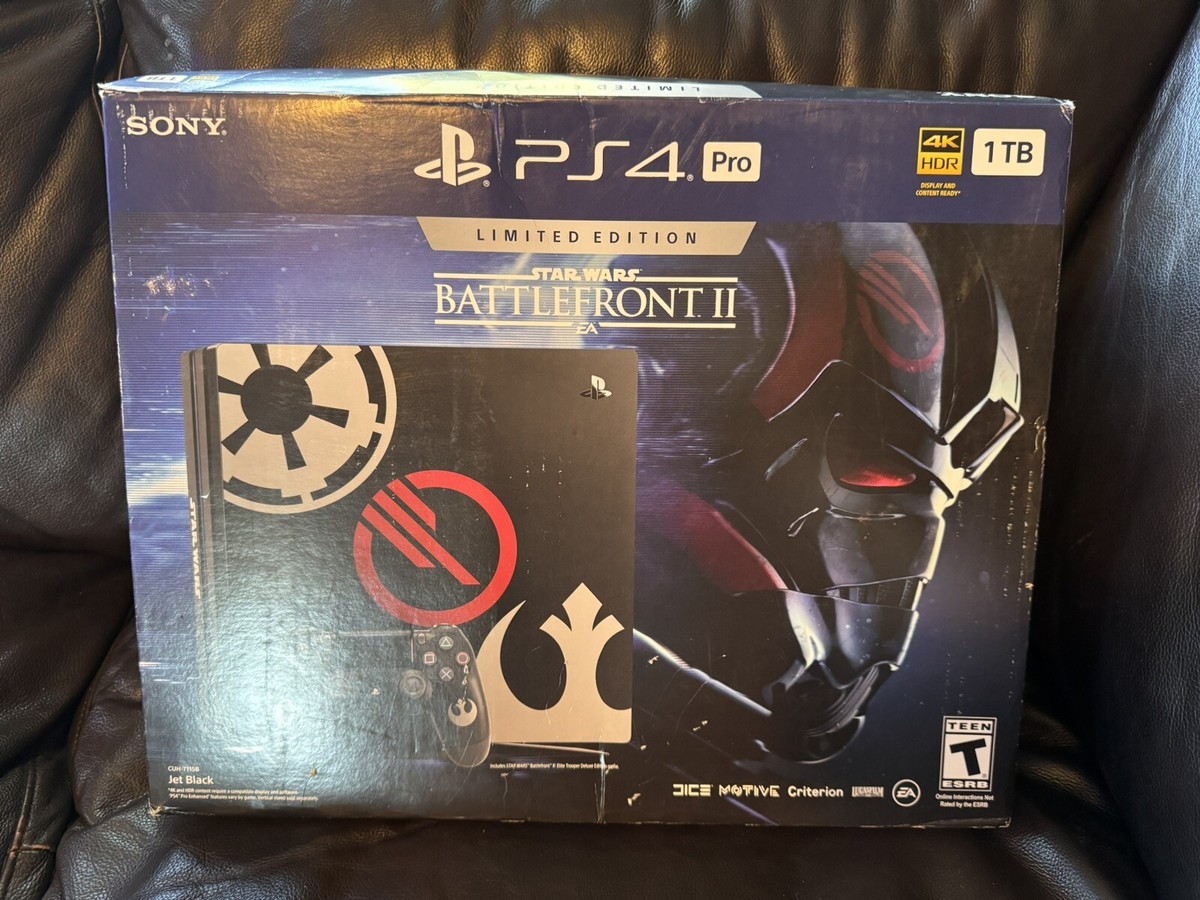 Sony PlayStation PS4 Pro STAR WARS Battlefront II Limited Edition 1TB  NEW!!!