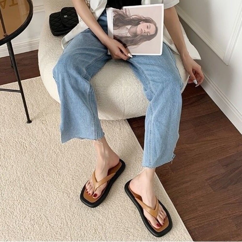 APL Infradito donna antiscivolo antiscivolo muffin plateau ciabatte casa outdoor estate