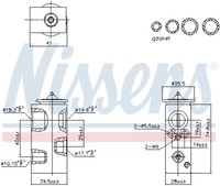 999450 Nissens Expansionsventil, Klimaanlage FüR Dacia,Renault