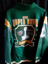 Green Bay Packers Men's G-III 4X Champ Wool Body/Leather Sleeve Jacket 3X