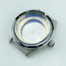 5ATM WR Watch Case Part For ETA2836 MIYOTA8215 Domed Crystal