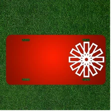 Custom Personalized License Plate With Add Names To Patterns Shapes White