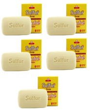 Grisi Bio Sulfur Soap Pack - 5 Bars, 4.4 oz each  Acne Treatment  Face Cleanse