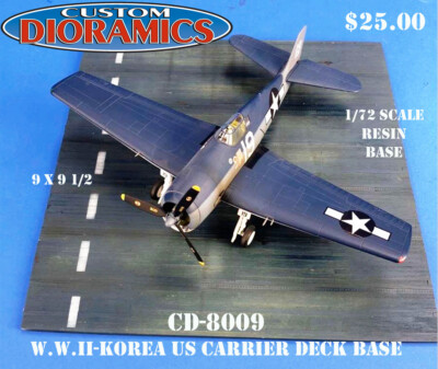 CD-8009 W.W.II-Korea US Carrier Deck Base, 1/72nd scale resin