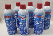 6 NEW Santa Snow Spray Can 10 oz Christmas Window Wedding Crafts Artificial Fake