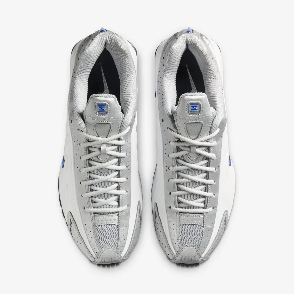 箱付き 包装紙付きNike Shox R4 ブルーアンドメタリックシルバー 8/13発売｜Nike Women's Shox R4 