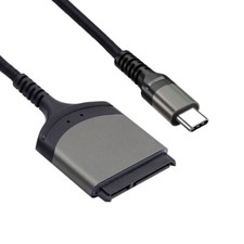 CABLECY USB-C Type-C to SATA 22 Pin Adapter Cable 5Gbps for 2.5" HHD SSD Laptop