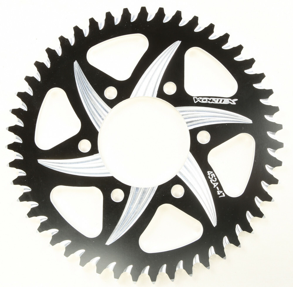 Vortex 452AZK-47 Aluminum Rear Sprocket BLK 520 ZX6R ZX9R ZX10R
