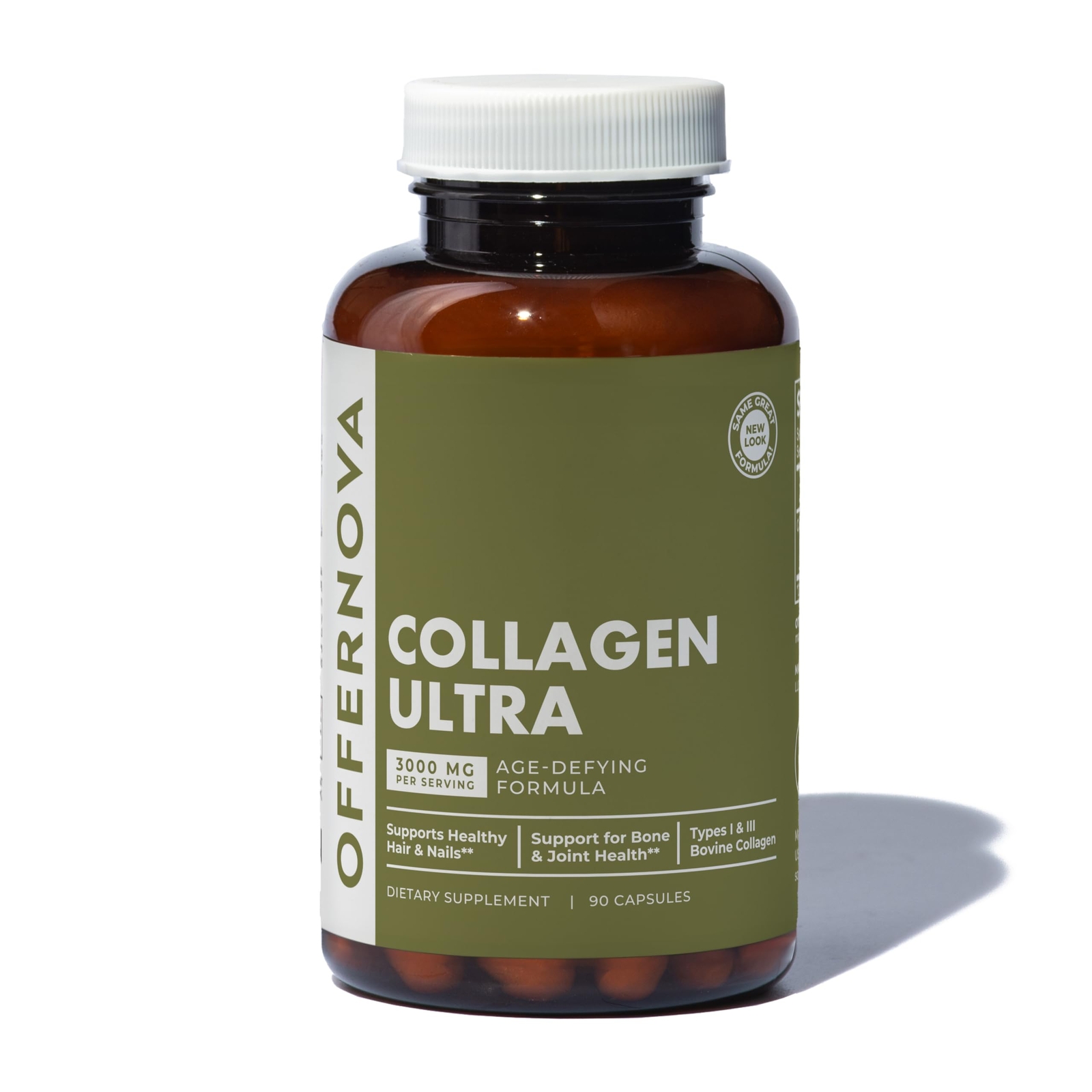 Collagen Ultra Hydrolyzed Collagen Supplements - 3000mg Anti Aging Bovine Col...