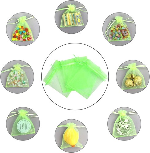 (20 PACK) ORGANZA BAGS 3.75" x 3.75 party favor wedding gift jewelry sheer pouch - Picture 26 of 30