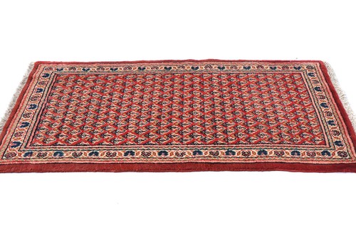 2'3X4'6 ft Handmade Red Wool Oriental Rug Vintage Carpet Room Studio Decor - Picture 4 of 11