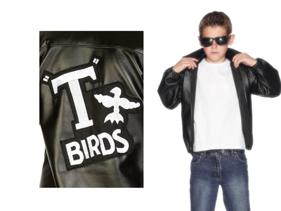 Trendy Accessories Fancy Dress Leather Jacket Grease T Bird Jacket