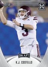 K.J. Costello 10 count lot 2021 Leaf Draft Football Rookies XRC RCs