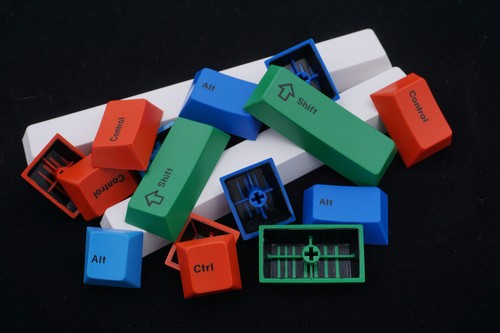 GMK doubleshot keycaps RGB mod set and spacebars - Picture 2 of 2