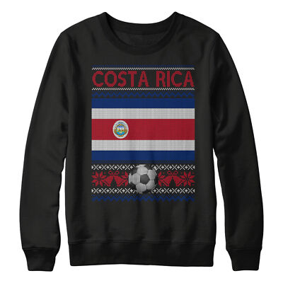 Costa Rica Ugly Christmas Sweatshirt Fußball Welt Weihnachtsgeschenke für Kinder Rico...