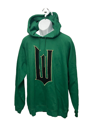 Universal Studios Wicked Gold W Logo Green Pullover Hoodie