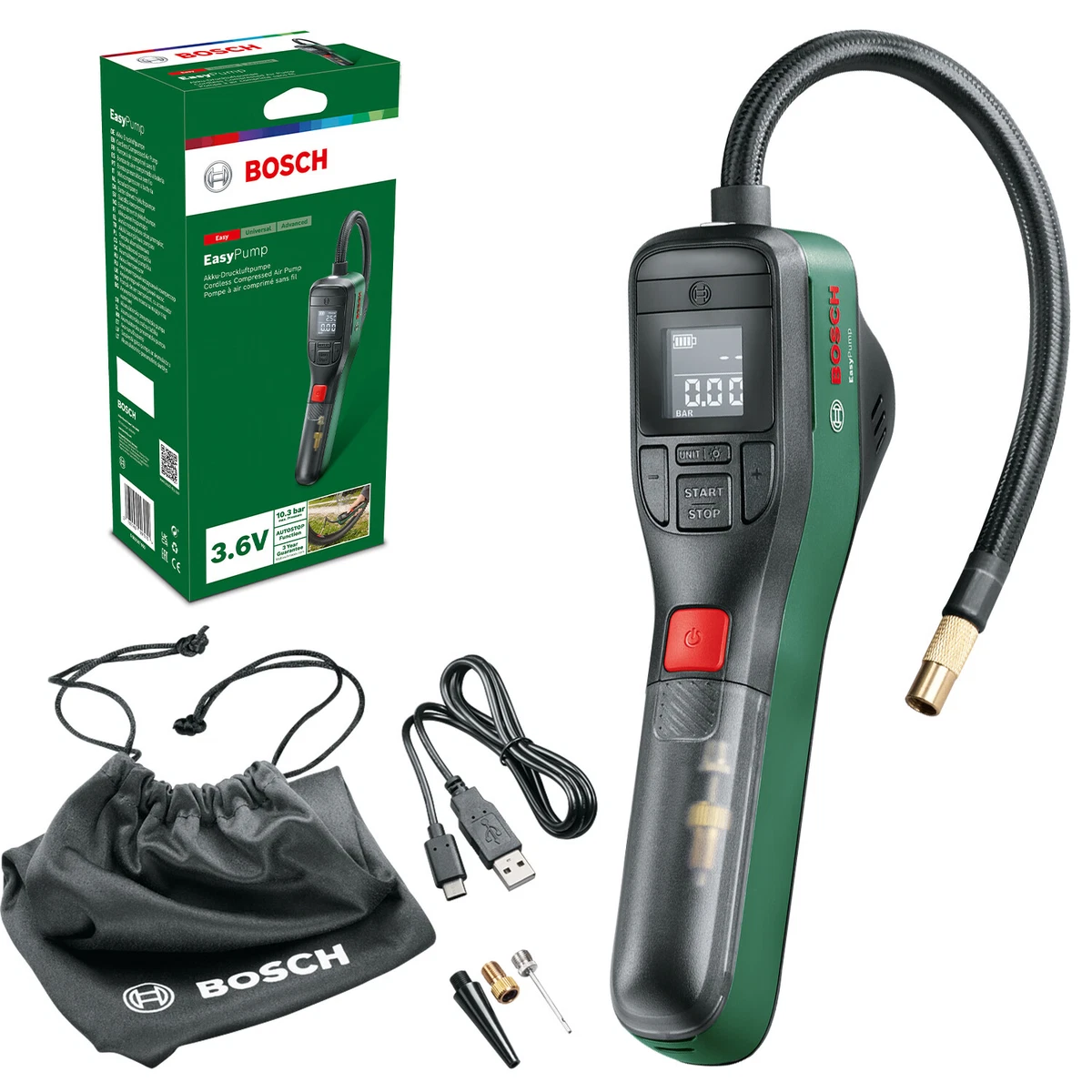 The Bosch Compressed air pump - EasyPump