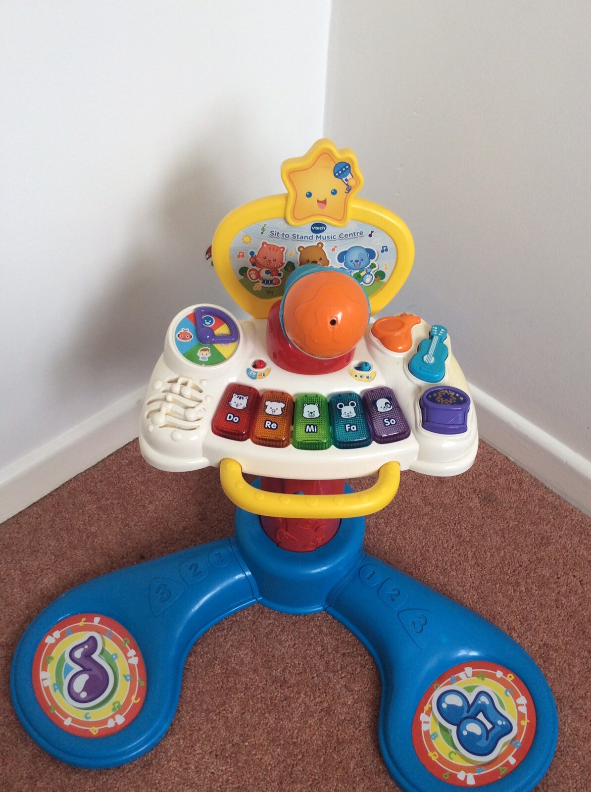 argos vtech sit to stand music centre