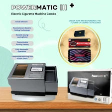 Powermatic III+ Electric  Tobaco Injector Machine (King & 100s) Combo