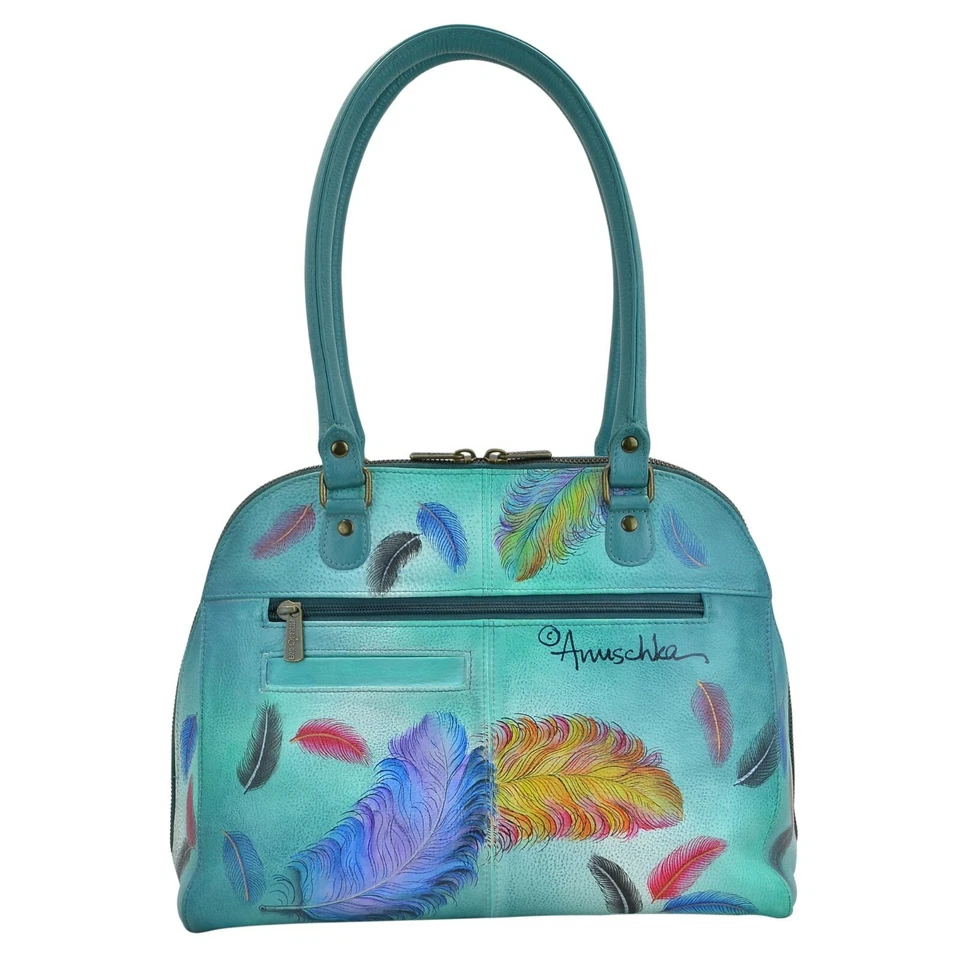 Anuschka OFERTA #553-FFT "PLUMAS FLOTANTES" Organizador Cremallera Alrededor 12.5"x10"x4" Foto 2 de 4