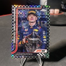 2025 Topps Chrome Formula 1 F1 Max Verstappen Checker Flag Refractor #93 NM-MT