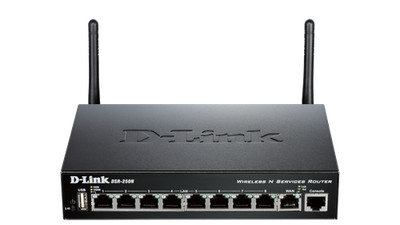 D-Link, 250 Mbps 8-Port 10-Gigabit Wireless N Router - DSR-250N