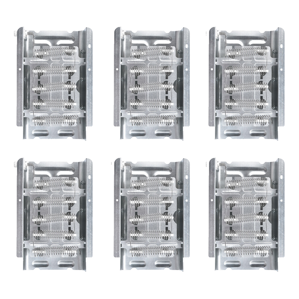 (6 Pack) 279838 Dryer Heating Element Assembly for Whirlpool & Kenmore Dryers