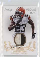 2013 Panini National Treasures Century Materials Gold Prime 19/25 Joe Haden lz7