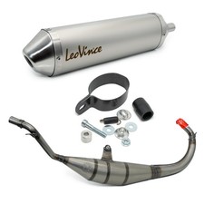 Échappement complet LeoVince X-FIGHT acier inox pour MBK X-Power 50