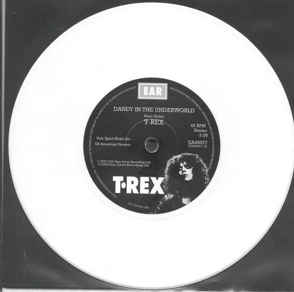 T.Rex Dandy in  Underworld/Soul of My Suit WHITE VINYL NOT SEALED SEE AD BELOW