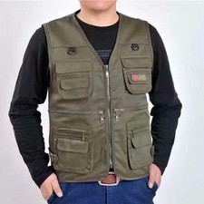 Men's Camouflage Vest Outdoor Multi Pocket Casual Fishing Vest