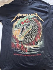 METALLICA SHIRT LARGE SYRACUSE NY POP UP SHOP RHYS COOPER ART 72 SEASONS 2025